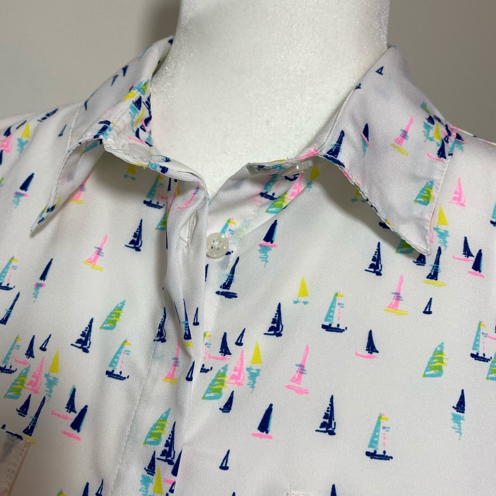 Sleeveless Merona Sailboat Button-down ⛵️ - Picture 3 of 5